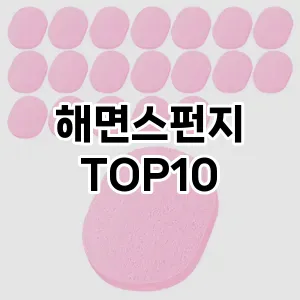 해면스펀지 추천 순위  TOP10 구매가이드 2025년 8월 4주차