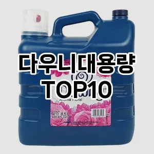 [리얼후기]다우니대용량 추천 순위  TOP10 구매가이드 2025년 10월 1주차