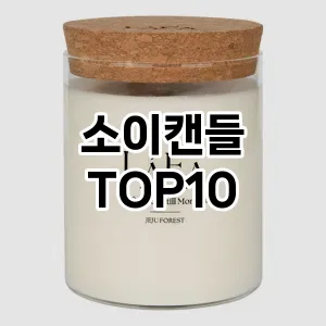 [추천안내]소이캔들 추천 순위  TOP10 구매가이드 2026년 2월 1주차