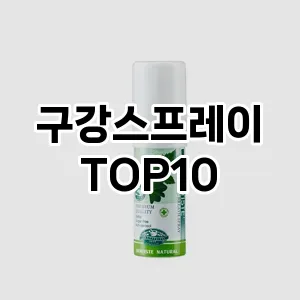 [리뷰보셈]구강스프레이 추천 순위  TOP10 실사용