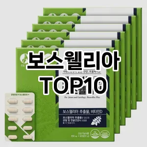 [리뷰보셈]보스웰리아 추천 순위  TOP10 후기 비교