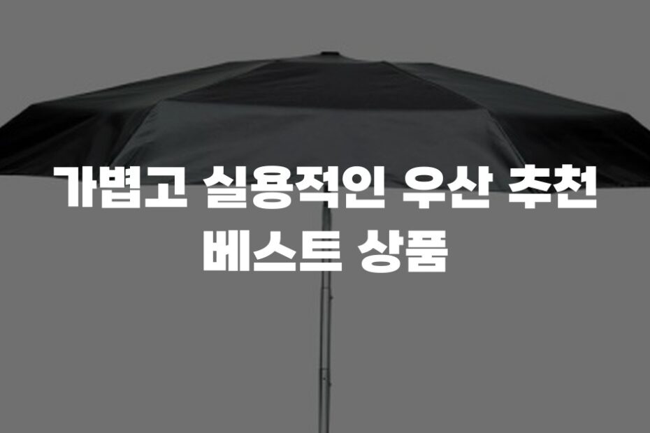 가볍고 실용적인 우산 추천 베스트 상품