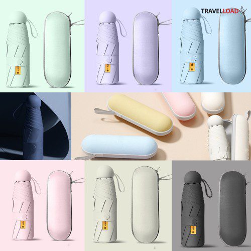 트래블로드 UV차단 미니 캡슐 우산 돌잔치 답례품 인쇄 스티커 판촉물 우양산 uv차단