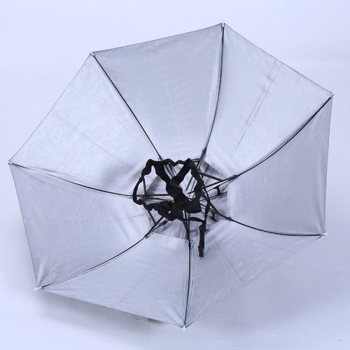 우산모자 머리에쓰는 머리 모자 양산 파라솔 밭일 95cm