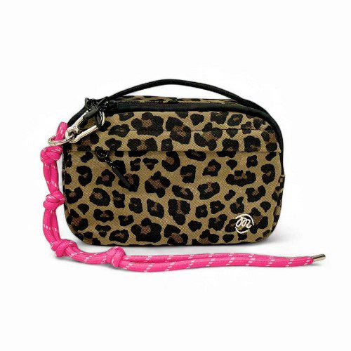 수납 여행용 크로스백 보부상 유럽여행가방 핸드폰 여권 가벼운 탬버린백 슬링백 호피 미니