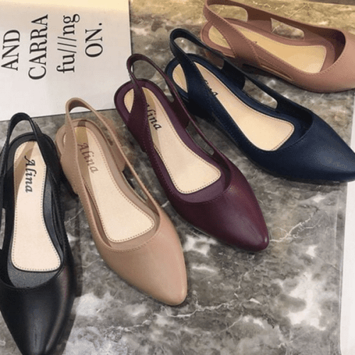 여성 젤리 슈즈 플랫 젤리 슈즈 단화 신발