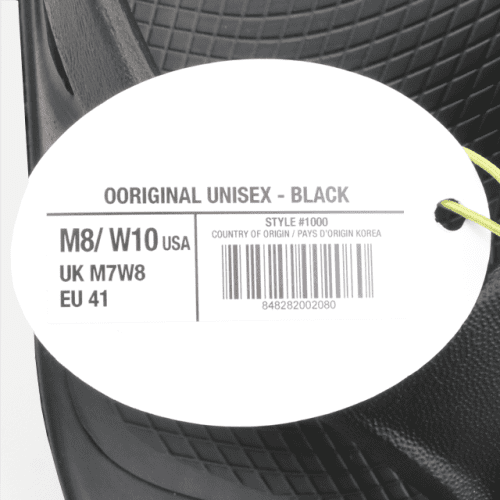 우포스 OORIGINAL 쪼리 슬리퍼 1000-BLK