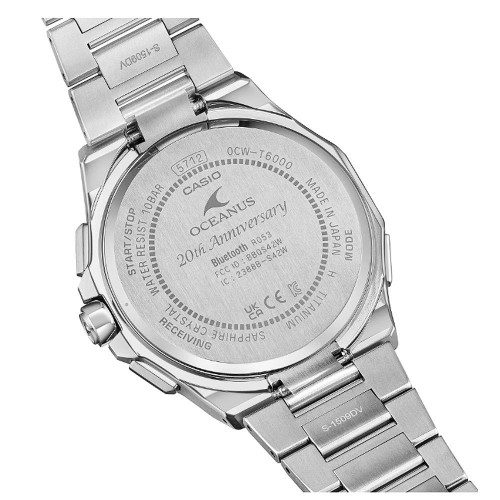 카시오 CASIO 오셔너스 티타늄 한정판 OCW-T6000BV-2AJR 남자 손목 시계