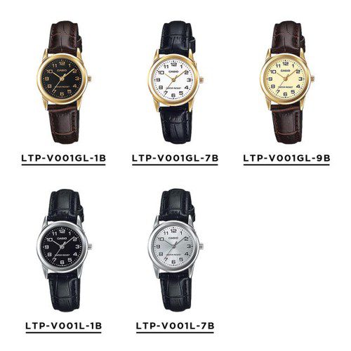 카시오 시계 클래식 가죽 밴드 LTP-V001GL