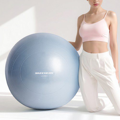 스케쳐스 짐볼 안티버스트 요가 필라테스 임산부 75cm, 더스티블루