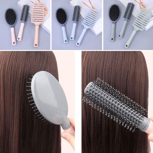 휴대용 스타일링 브러쉬세트 모발 정돈 두피 마사지 헤어빗