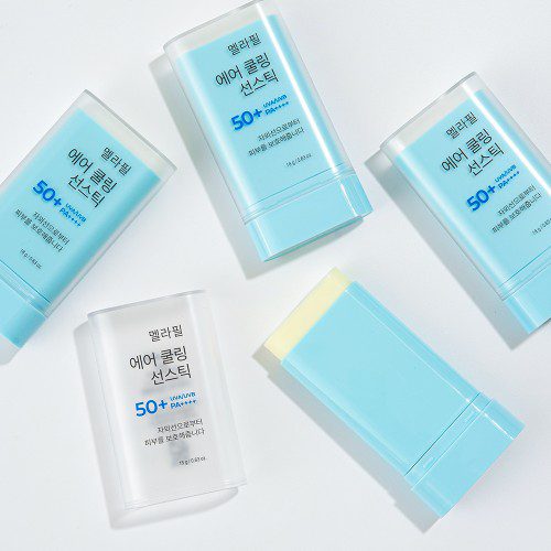 멜라필 에어 쿨링 선스틱 SPF50+ 골프 등산 끈적임 없는 백탁없는 선케어 자외선차단제