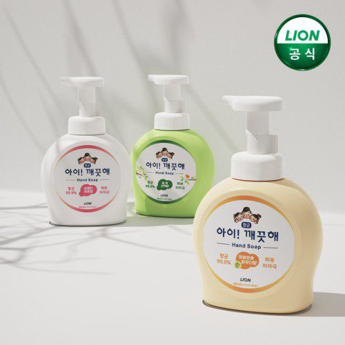 아이깨끗해 핸드워시 490ml 본품+450ml 리필 4개+200ml 리필 증정