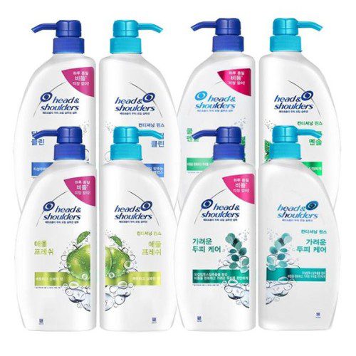 8종 린스 헤드앤숄더 두피케어 샴푸 토탈솔루션