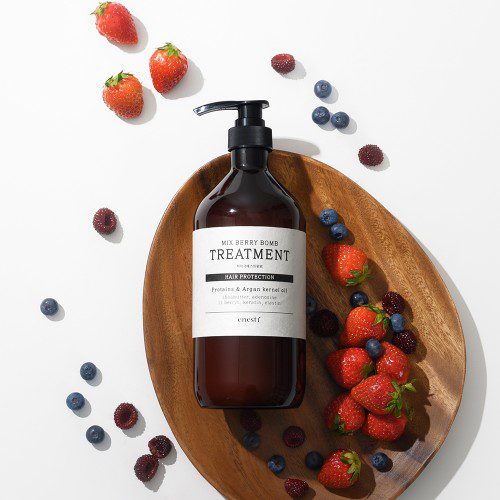 [1+1] 에네스티 믹스베리 단백질 폭탄 약산성 샴푸 트리트먼트 대용량 1L