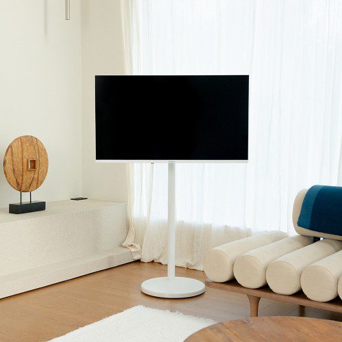 무빙큐빅스 삼탠바이미 화이트에디션 109cm(43인치) QLED 4K UHD 스마트티비 X2 셋트 이동식 TV 삼텐 중소바이미