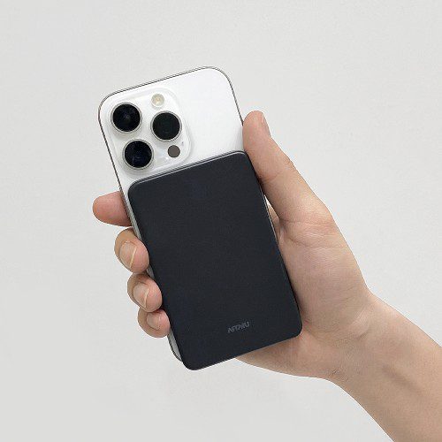 Qi2 15W 맥세이프 초슬림 고속 보조배터리 5000mAh QB310 블랙