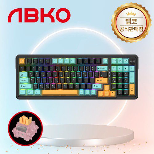 앱코 AK998 8K 유선 기계식 키보드 블랙, 오테뮤 피치V3, 40g
