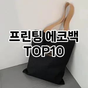 [리얼리뷰]프린팅 에코백 추천 순위  TOP10 2026년 4월1주차
