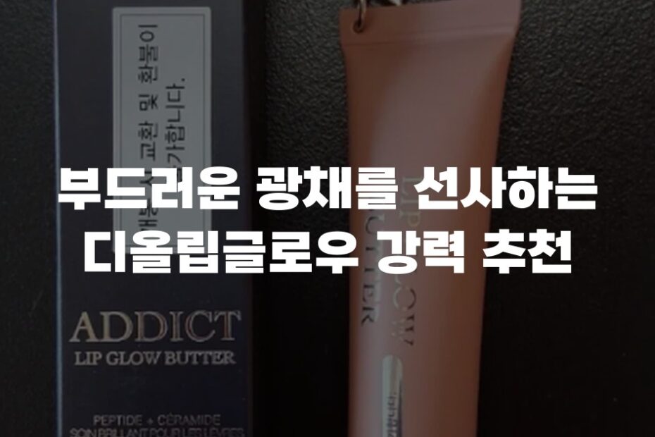 부드러운 광채를 선사하는 디올립글로우 강력 추천