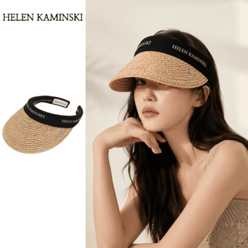헬렌카민스키 마리나 썬캡 밀짚 모자 내추럴 블랙 바이저햇 HAT50318-NTBL