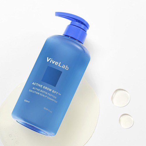 바이브랩 액티브 비오틴 펩타이드 쿨링 파랑 탈모샴푸 550ml, 2개