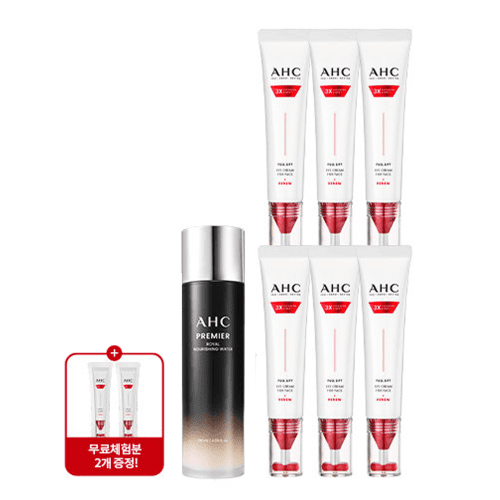 AHC 아이크림 시즌14 풀리프트 T괄사 리프팅 40ml 6개+너리싱 워터+1ml 2개