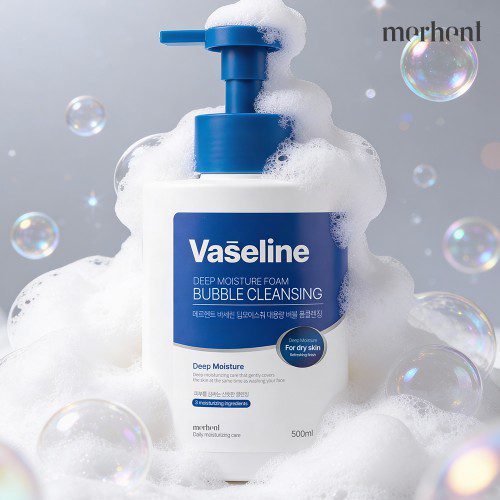 1+1 메르헨트 바세린 버블 대용량 폼클렌징 500ml 약알칼리 세안제 거품 저자극