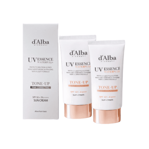 달바 워터풀 핑크 톤업 선크림 50ml x2개
