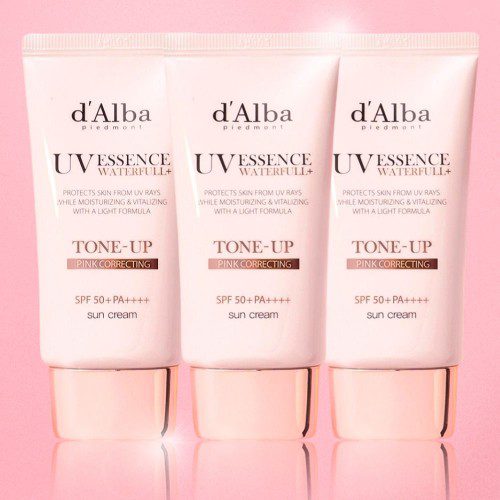 달바 워터풀 핑크 톤업 선크림 비건 물광 50ml x 6개