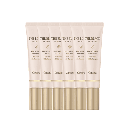 눈가 주름탄력 개선 펩타이드아이크림 코리아나 더블랙 프리미어 아이크림 30ml, 6개