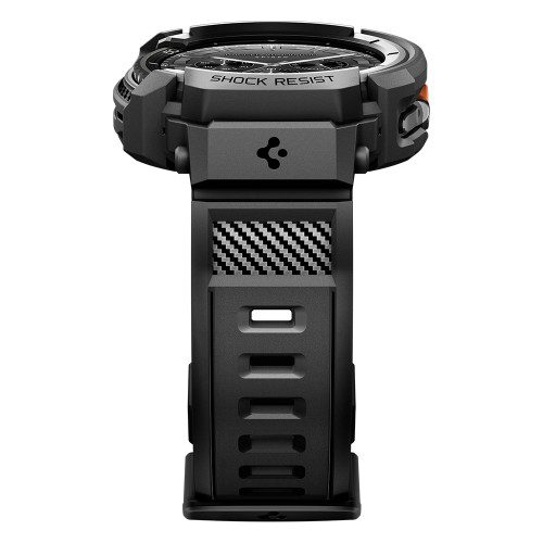 갤럭시워치 일체형 스트랩 케이스 러기드아머프로 갤럭시 워치8, 46mm, 매트블랙