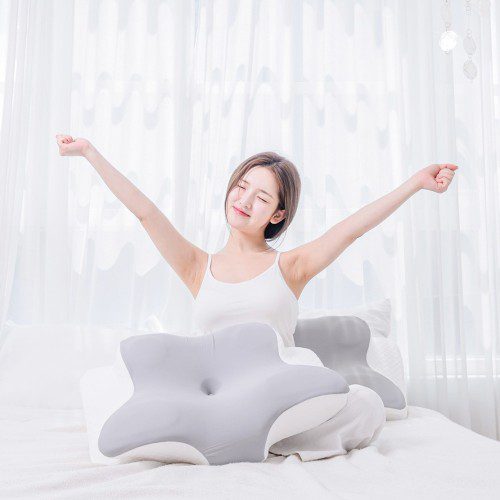 바로핏 옆으로자는 수면 일자목 베개 편한 낮은 거북목 경추 베개 목디스크