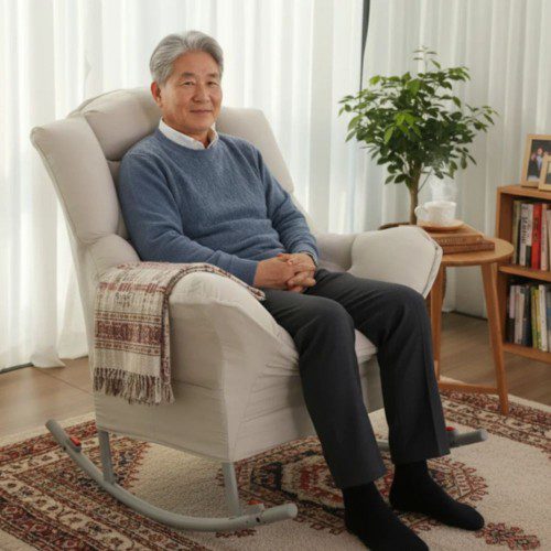 캠프밸리 듀얼힐링소파 2in1 1인용 흔들의자 스윙체어 낮잠 휴식 릴렉스 소파